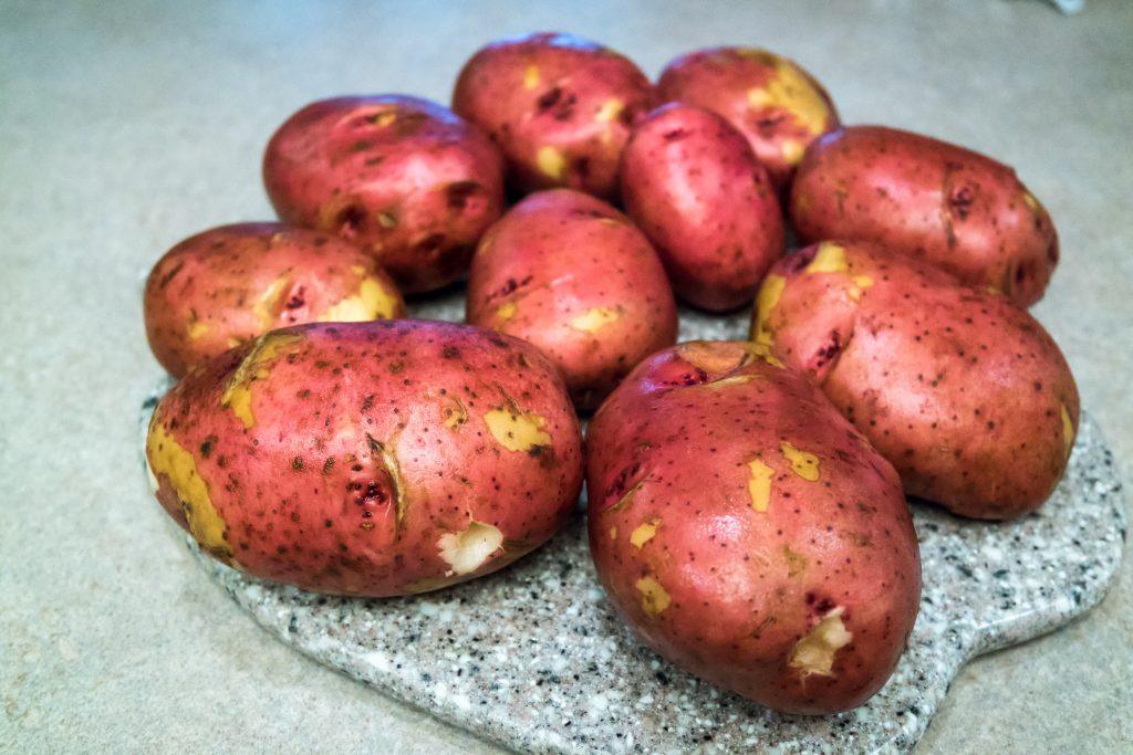 Smoked and Mashed Red Potatoes